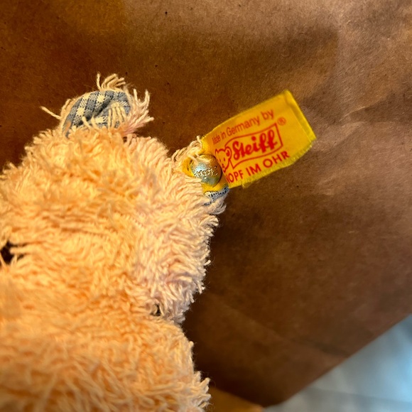 Steiff Pink Baby Stuffed Animal Hippo - Picture 2 of 5